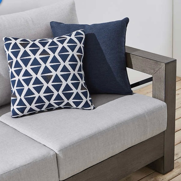 Sunbrella BLUE In/Outdoor Pillows, 15x15 - Picture 4 of 9